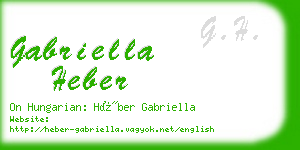 gabriella heber business card